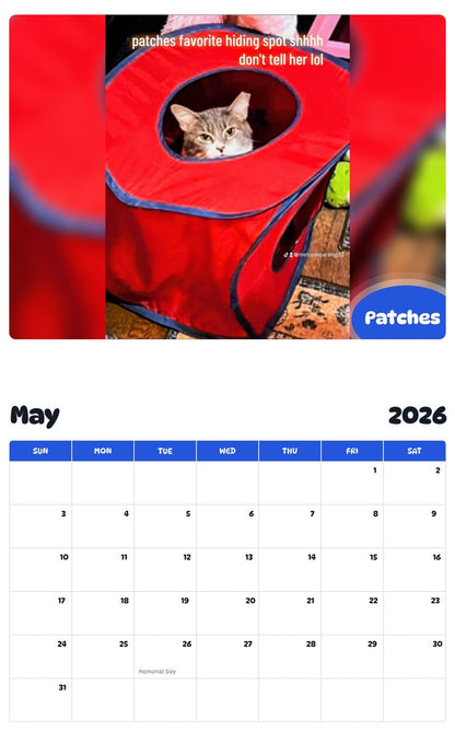 2026 - 2027 Patches - Pawidols Pet Calendar