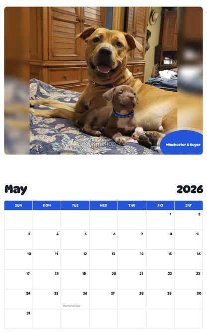 2026 - 2027 Winchester & Ruger - Pawidols Pet Calendar