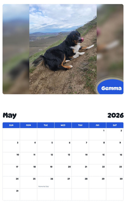 2026 - 2027 Gemma - Pawidols Pet Calendar