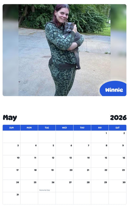 2026 - 2027 Winnie - Pawidols Pet Calendar