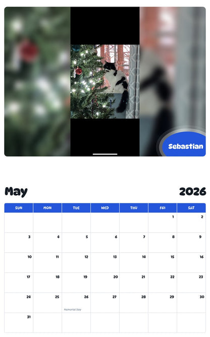 2026 - 2027 Sebastian - Pawidols Pet Calendar