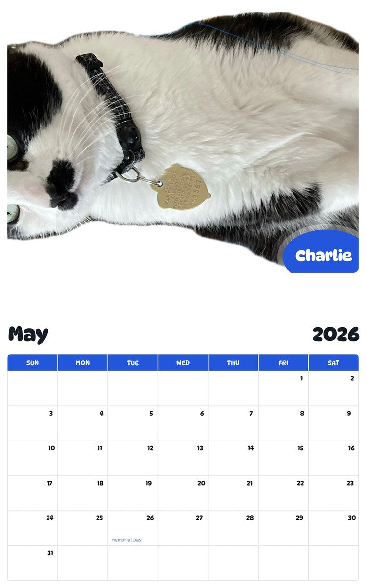2026 - 2027 Charlie - Pawidols Pet Calendar