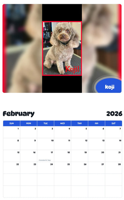 October 2025 - September 2026 koji - Pawidols Pet Calendar