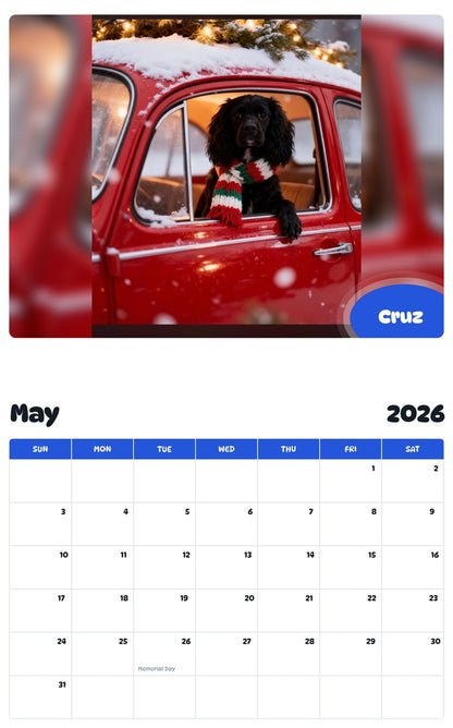2026 - 2027 Cruz - Pawidols Pet Calendar