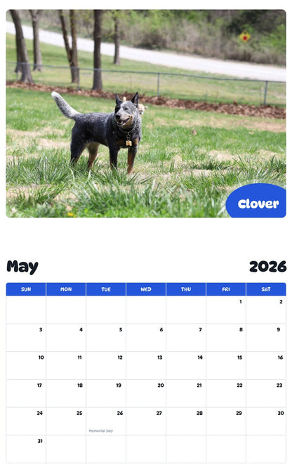 2026 - 2027 Clover - Pawidols Pet Calendar