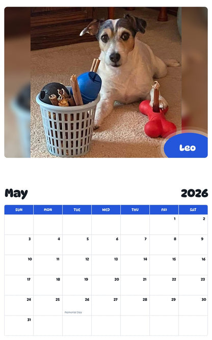 2026 - 2027 Leo - Pawidols Pet Calendar