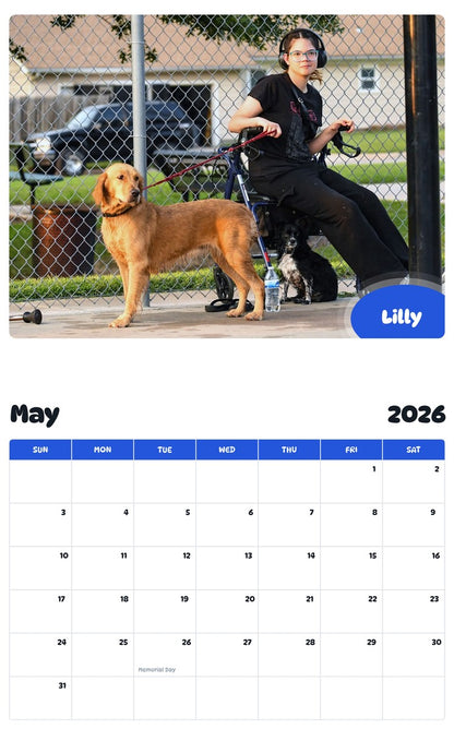 2026 - 2027 Lilly - Pawidols Pet Calendar