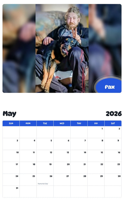 2026 - 2027 Pax - Pawidols Pet Calendar