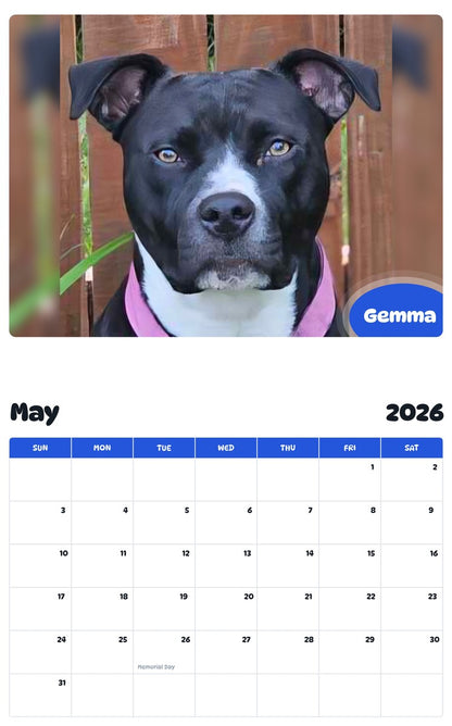 2026 - 2027 Gemma - Pawidols Pet Calendar