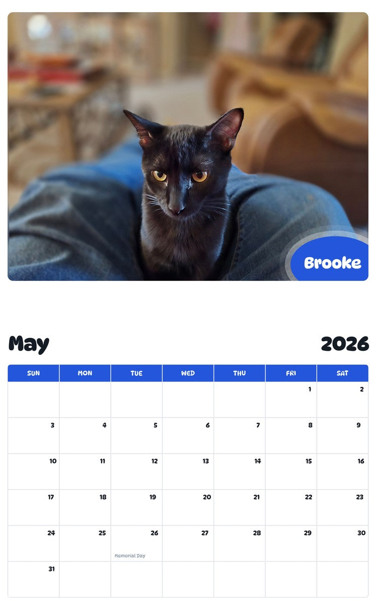 2026 - 2027 Brooke - Pawidols Pet Calendar
