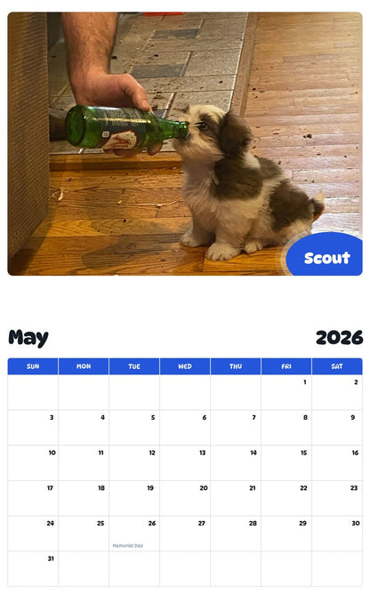 2026 - 2027 Scout - Pawidols Pet Calendar