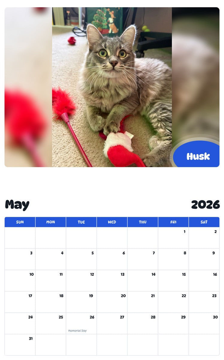 2026 - 2027 Husk - Pawidols Pet Calendar