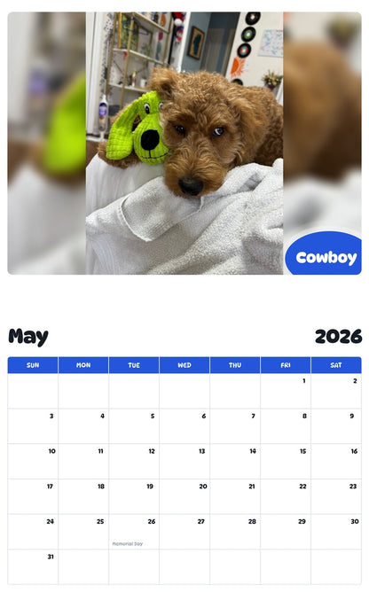 2026 - 2027 Cowboy - Pawidols Pet Calendar