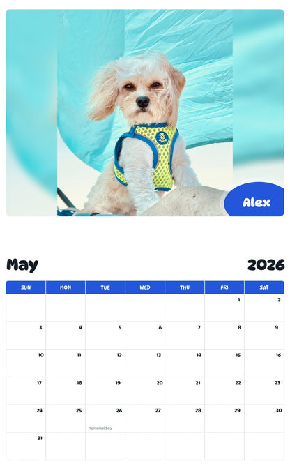 2026 - 2027 Alex - Pawidols Pet Calendar