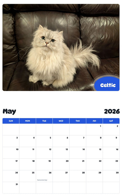 2026 - 2027 Celtic - Pawidols Pet Calendar