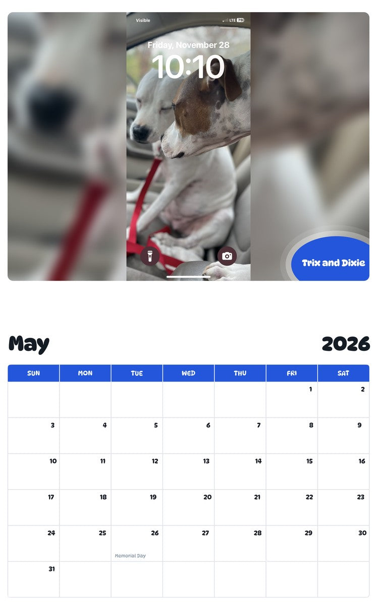 2026 - 2027 Trix and Dixie - Pawidols Pet Calendar