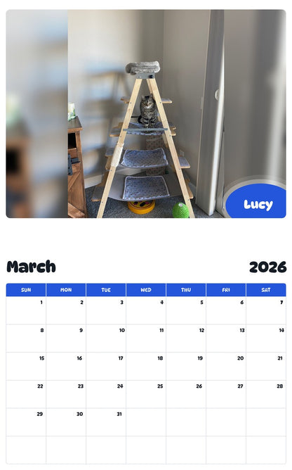 November 2025 - October 2026 Lucy - Pawidols Pet Calendar