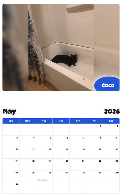 2026 - 2027 Coco - Pawidols Pet Calendar