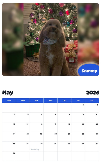 2026 - 2027 Sammy - Pawidols Pet Calendar