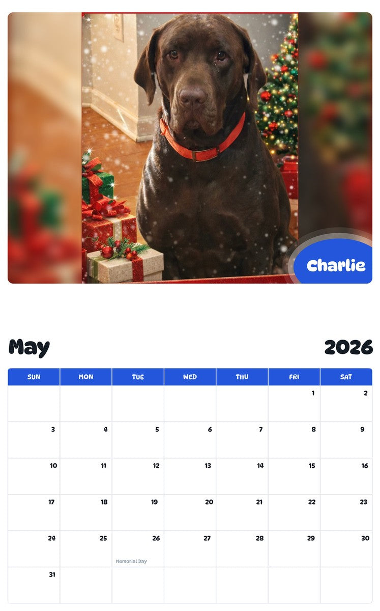 2026 - 2027 Charlie - Pawidols Pet Calendar