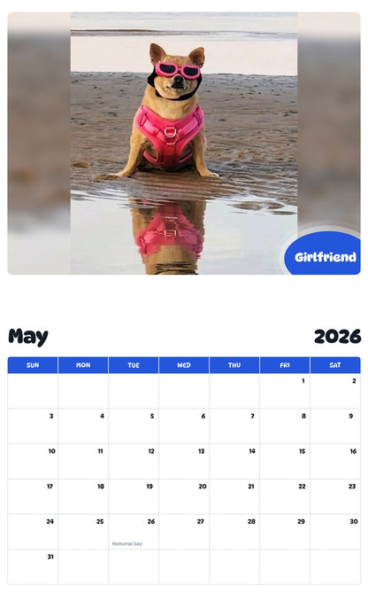 2026 - 2027 Girlfriend - Pawidols Pet Calendar