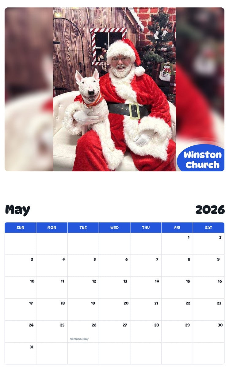 2026 - 2027 Winston Church - Pawidols Pet Calendar