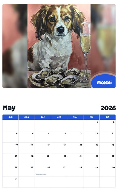 2026 - 2027 Moxxi - Pawidols Pet Calendar