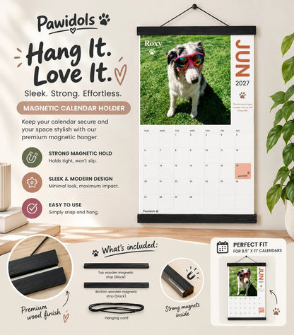 Pawidols magnetic calendar wall mount: features and what is included